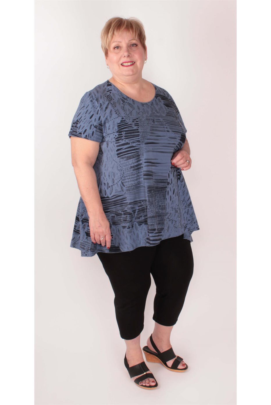 Nova Blue Cotton Tunic